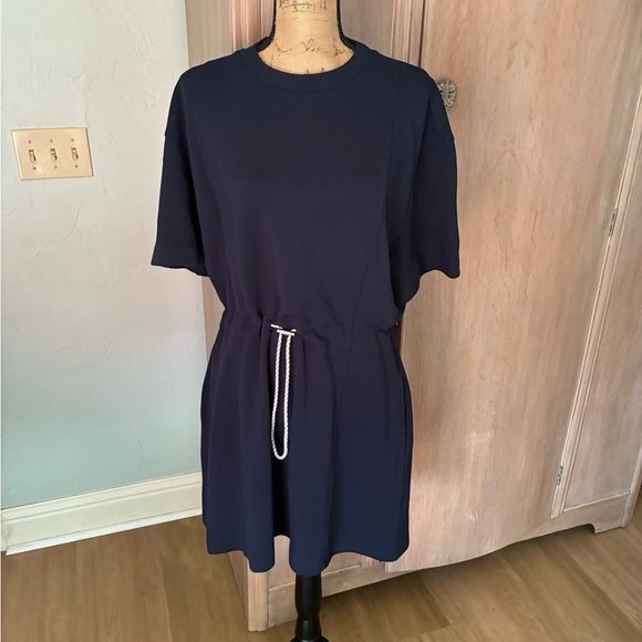VARLEY MAPLE SHORT-SLEEVE MINI DRESS navy medium Large - Picture 4 of 16